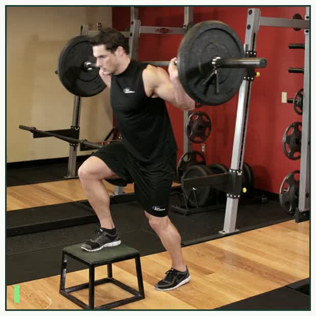 Barbell Step Ups demonstration