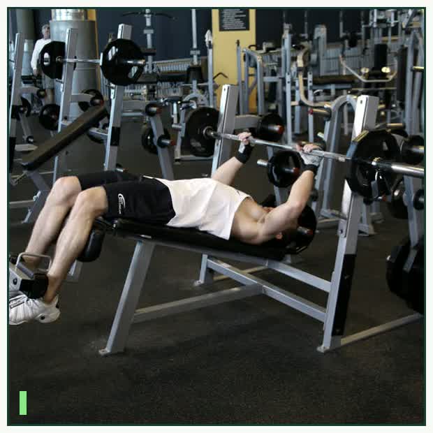 Decline Barbell Bench Press demonstration