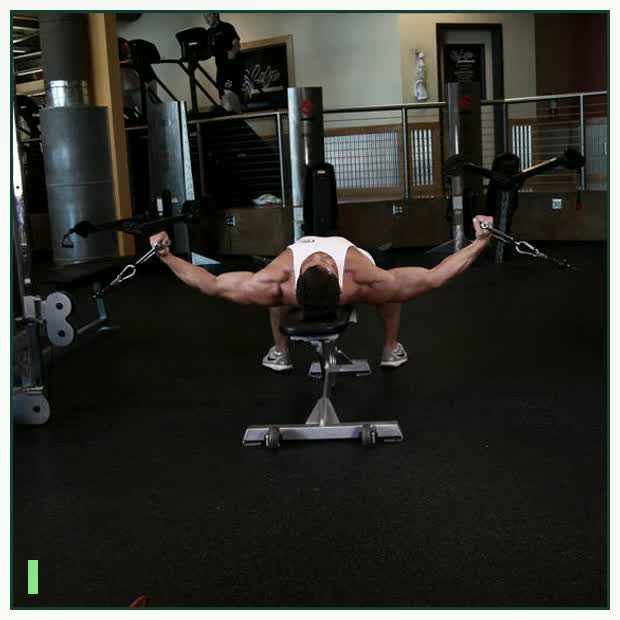 Flat Bench Cable Flyes demonstration