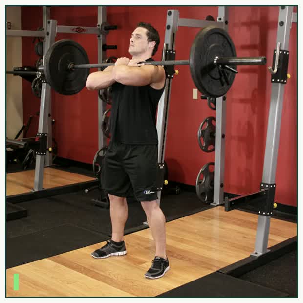 Front Barbell Squat demonstration