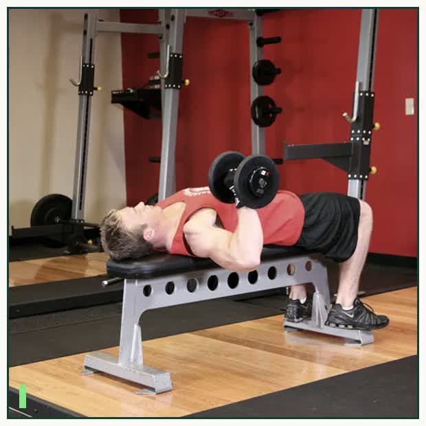 One Arm Dumbbell Bench Press demonstration