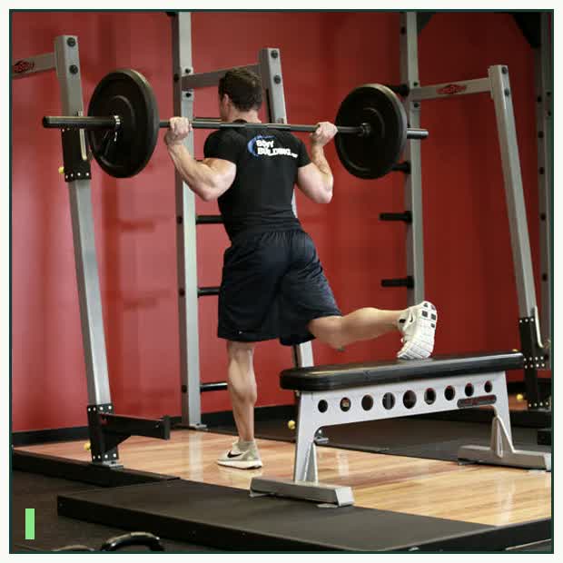 One Leg Barbell Squat demonstration