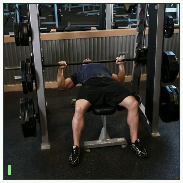 Smith Machine Bench Press demonstration