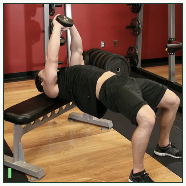 Straight-Arm Dumbbell Pullover demonstration